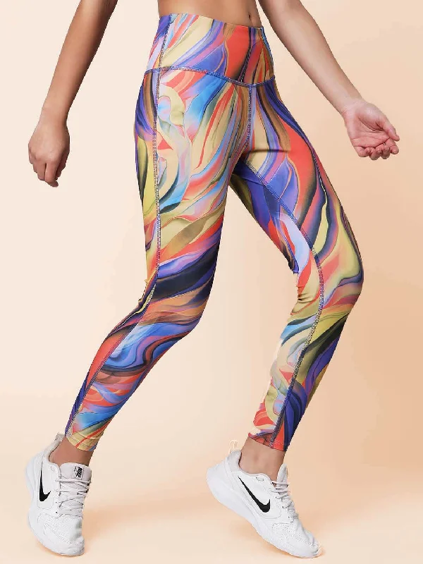 Women's Evening Wear Radiance Print Luxe Leggings