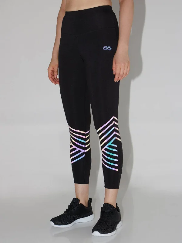 Clothing Woman Artemis Reflective Leggings Black