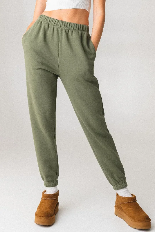 Chic Styles Vitality Uni Cozy Jogger - Willow