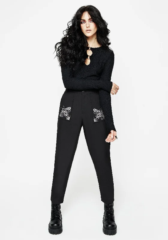 Chic Outfits Vigil Embroidered Tapered Trousers