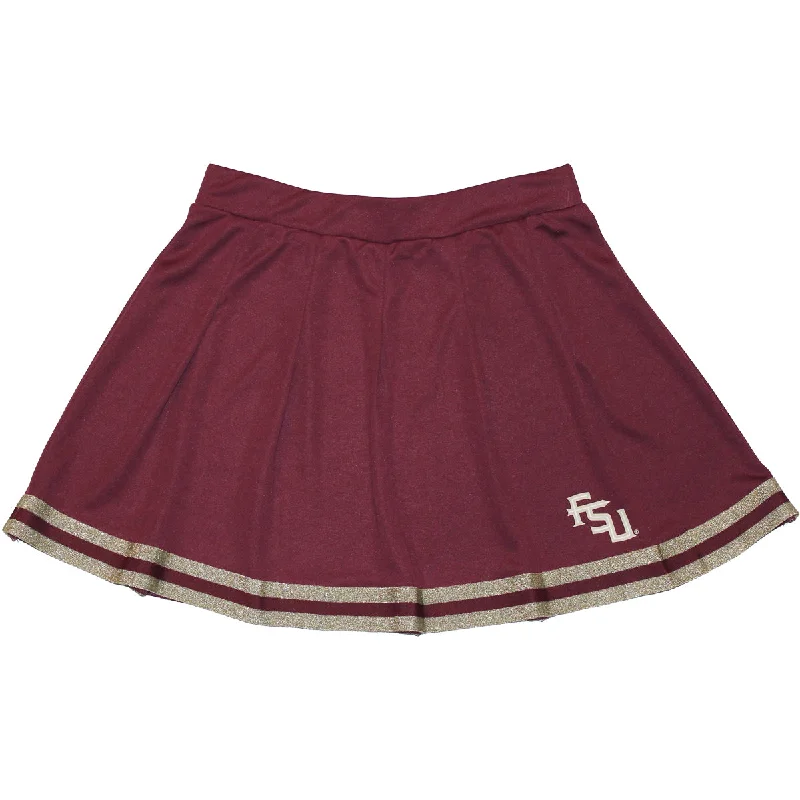 Woman Clothing Colosseum Women's Stacked FSU Cheer Skirt - Garnet