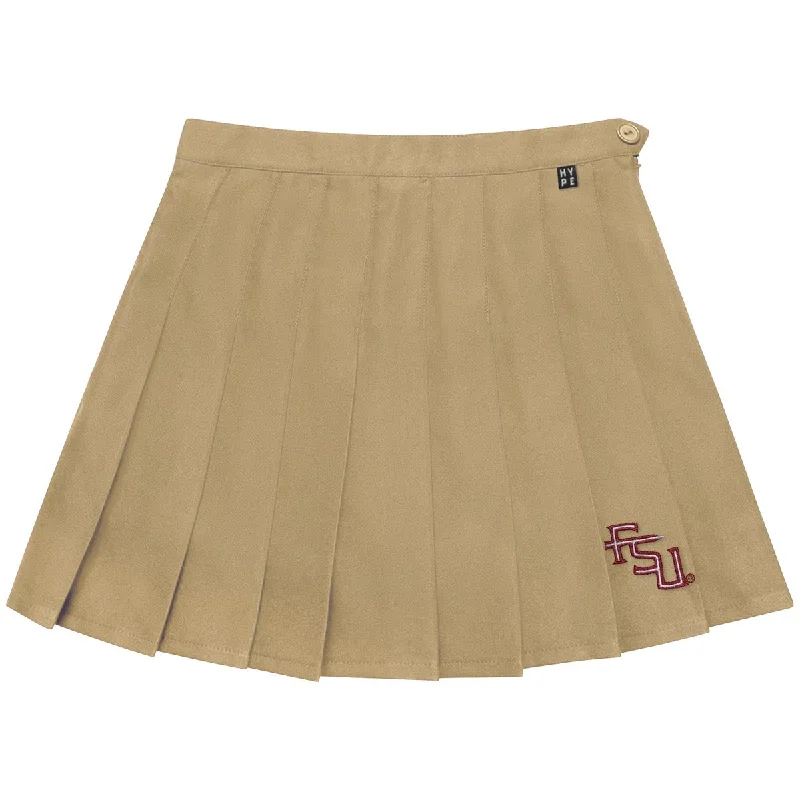 Women's Clothing Hype & Vice Women's Stacked FSU Logo Tennis Skort - Gold