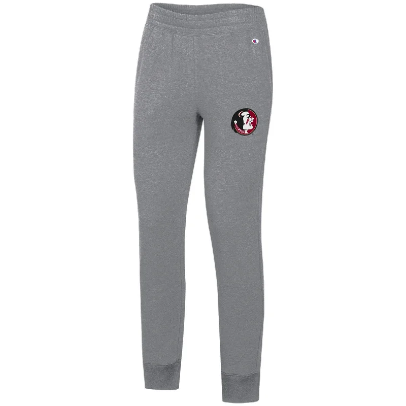 Women Fashion Champion Women's Vault Seminole Logo Tri-blend Pant - Heritage Grey